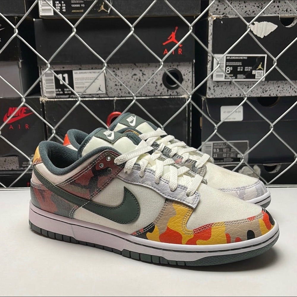 Nike Dunk Low SE sail multi camo